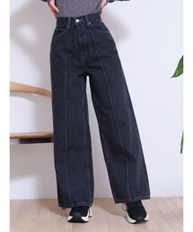 EATME | ピンタックワイドデニムパンツ(デニムパンツ)