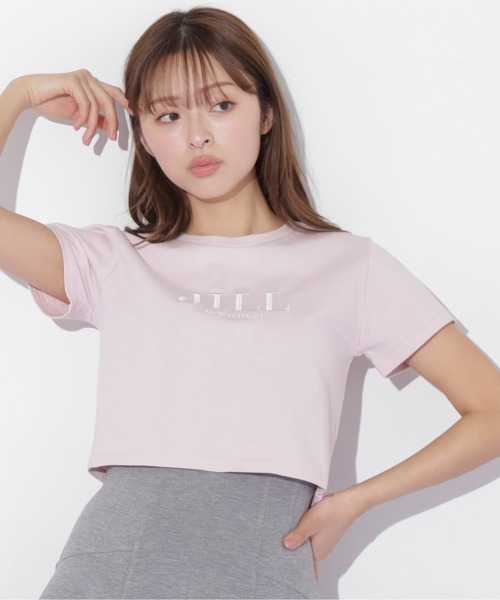 ◇ショート丈刺繍ロゴTシャツオーガニックコットン(Tシャツ/カットソー)|JILL by JILL STUART(ジルバイジルスチュアート)