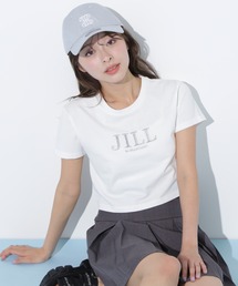 ◇ショート丈刺繍ロゴTシャツオーガニックコットン