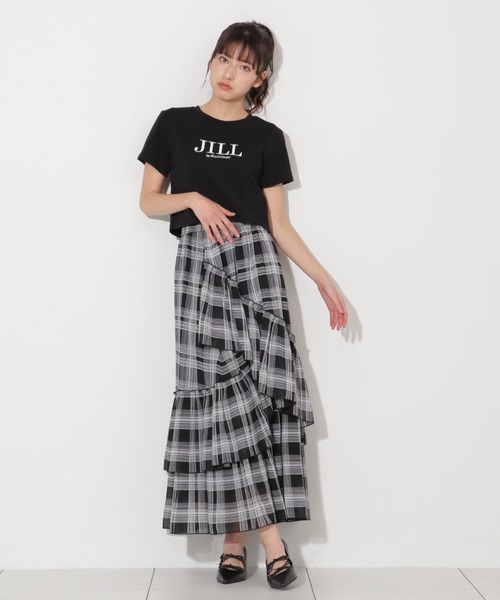 JILL by JILL STUART(ジルバイジルスチュアート)の「◇ショート丈刺繍ロゴTシャツオーガニックコットン(Tシャツ/カットソー・レディース・ブラック/ピンク系その他/ホワイト系その他/ピンク/シルバー・FREE)」の8枚目の写真