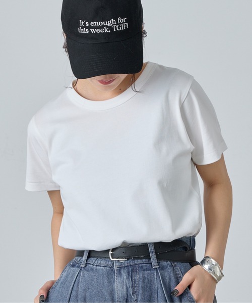 COLONY 2139(コロニートゥーワンスリーナイン)の「32/2コットンテディTシャツ(Tシャツ/カットソー・レディース・サックスブルー/ブラック/ネイビー/グレー/ピンク/ブラウン/ホワイト・MEDIUM/SMALL/LARGE)」の1枚目の写真