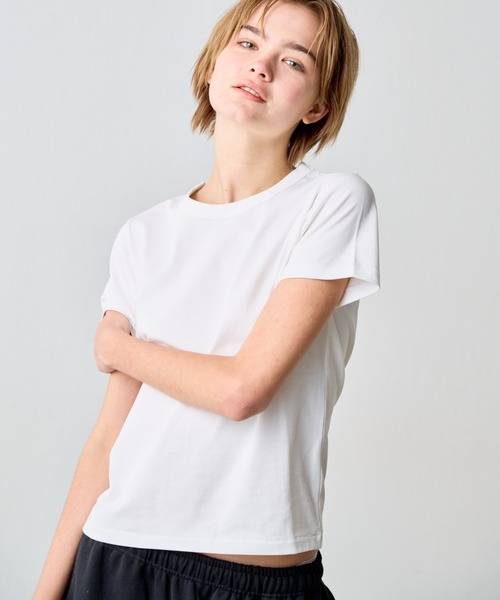 COLONY 2139(コロニートゥーワンスリーナイン)の「32/2コットンテディTシャツ(Tシャツ/カットソー・レディース・サックスブルー/ブラック/ネイビー/グレー/ピンク/ブラウン/ホワイト・MEDIUM/SMALL/LARGE)」の8枚目の写真