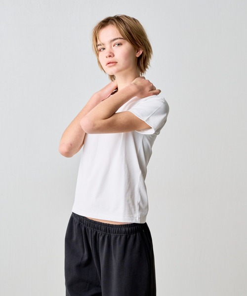 COLONY 2139(コロニートゥーワンスリーナイン)の「32/2コットンテディTシャツ(Tシャツ/カットソー・レディース・サックスブルー/ブラック/ネイビー/グレー/ピンク/ブラウン/ホワイト・MEDIUM/SMALL/LARGE)」の9枚目の写真