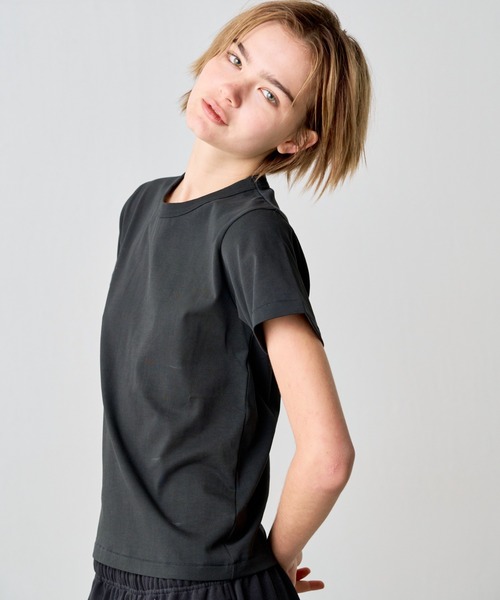 COLONY 2139(コロニートゥーワンスリーナイン)の「32/2コットンテディTシャツ(Tシャツ/カットソー・レディース・サックスブルー/ブラック/ネイビー/グレー/ピンク/ブラウン/ホワイト・MEDIUM/SMALL/LARGE)」の14枚目の写真