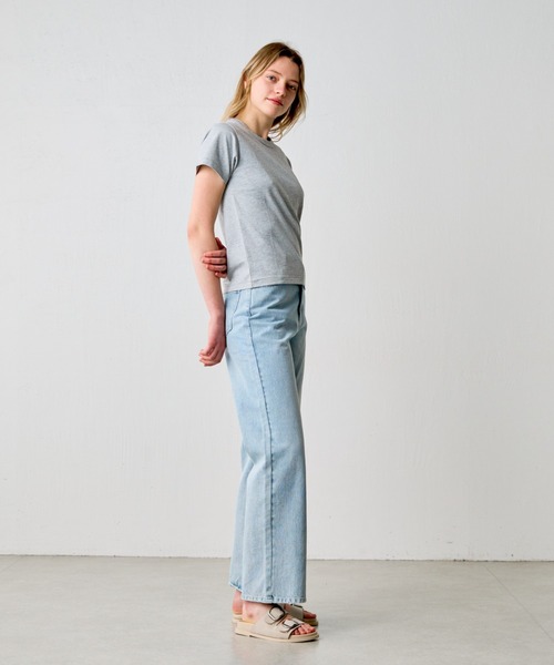 COLONY 2139(コロニートゥーワンスリーナイン)の「32/2コットンテディTシャツ(Tシャツ/カットソー・レディース・サックスブルー/ブラック/ネイビー/グレー/ピンク/ブラウン/ホワイト・MEDIUM/SMALL/LARGE)」の22枚目の写真