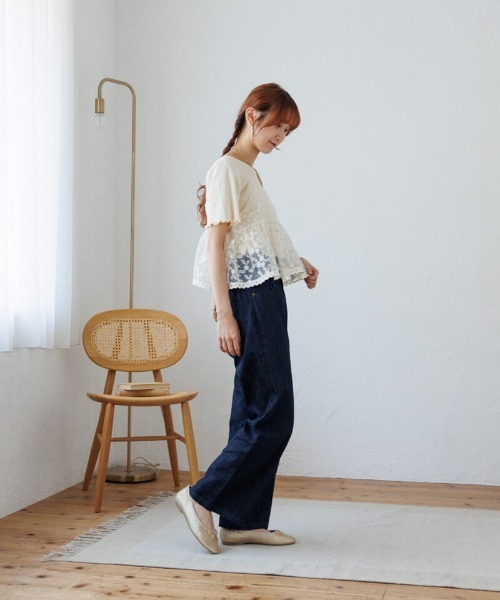 flower ネイチャーレースビスチェ アイボリー