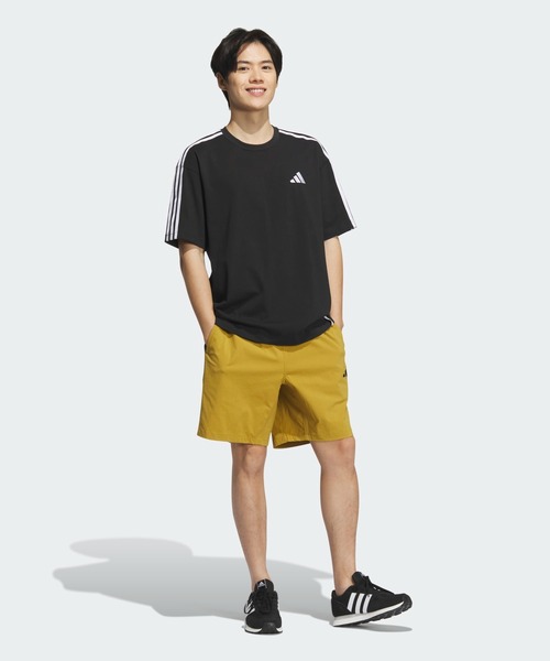 adidas（アディダス）の「エッセンシャルズ プラス ルーズフィット スリーストライプス ウーブンショーツ / アディダス adidas（その他パンツ・メンズ・ライトブラウン/グレー/ブラック・XX-LARGE/X-LARGE/LARGE/MEDIUM/SMALL/3XL）」の15枚目の写真