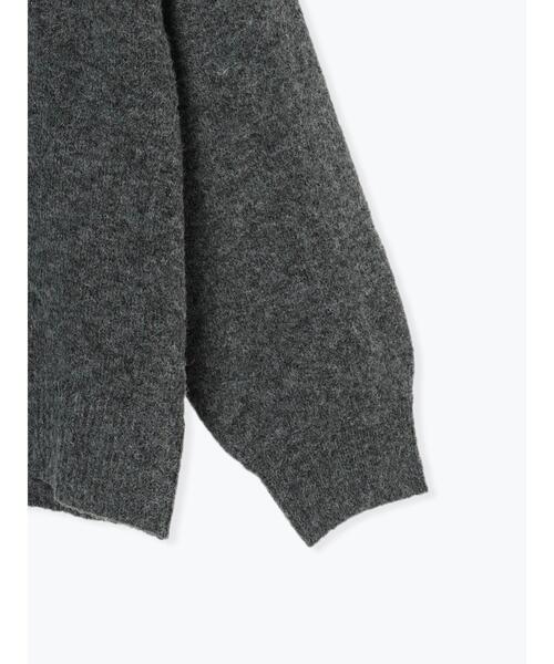 Te chichi TERRASSE（テチチテラス）の「メランジVネックニット（ニット/セーター・レディース・イエロー/サックスブルー/チャコールグレー/グレー・F）」の18枚目の写真