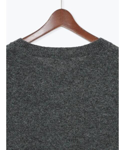 Te chichi TERRASSE（テチチテラス）の「メランジVネックニット（ニット/セーター・レディース・イエロー/サックスブルー/チャコールグレー/グレー・F）」の20枚目の写真