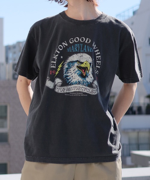 GOOD ROCK SPEED(グッドロックスピード)の「GOOD ROCK SPEED/グッドロックスピード MOTORCYCLES T-SHIRT(Tシャツ/カットソー・レディース・チャコール・M/L/XL)」の6枚目の写真