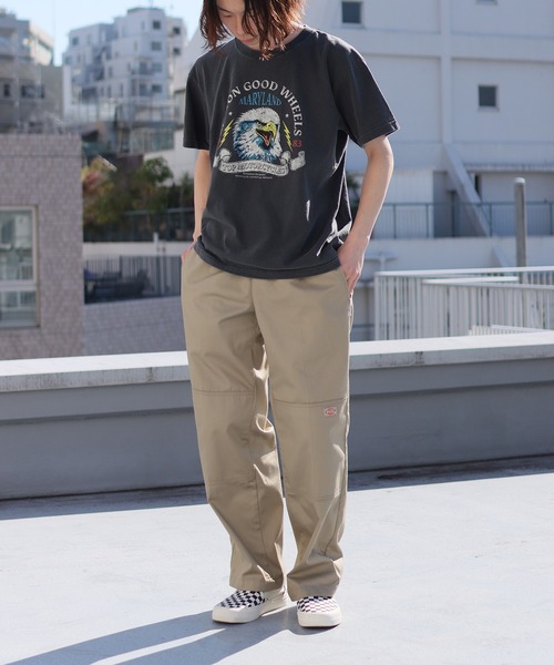GOOD ROCK SPEED(グッドロックスピード)の「GOOD ROCK SPEED/グッドロックスピード MOTORCYCLES T-SHIRT(Tシャツ/カットソー・レディース・チャコール・M/L/XL)」の7枚目の写真
