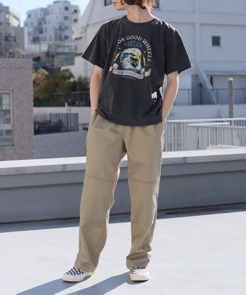 GOOD ROCK SPEED(グッドロックスピード)の「GOOD ROCK SPEED/グッドロックスピード MOTORCYCLES T-SHIRT(Tシャツ/カットソー・レディース・チャコール・M/L/XL)」の8枚目の写真