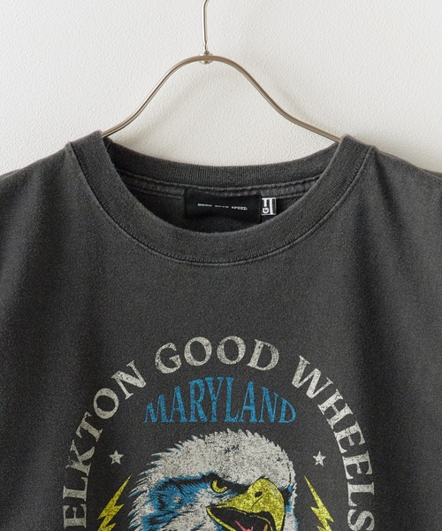 新品タグ付【GOOD ROCK SPEED】 EAGLE Tシャツ GOOD ROCK SPEED / グッドロックスピード】別注イーグルダメージ