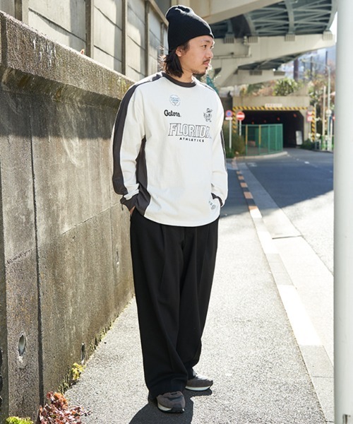 DISCUS ATHLETIC（ディスカス　アスレチック）の「DISCUS ATHLETIC ユニフォームロンT（Tシャツ/カットソー・メンズ・ブラック/ネイビー・M）」の12枚目の写真