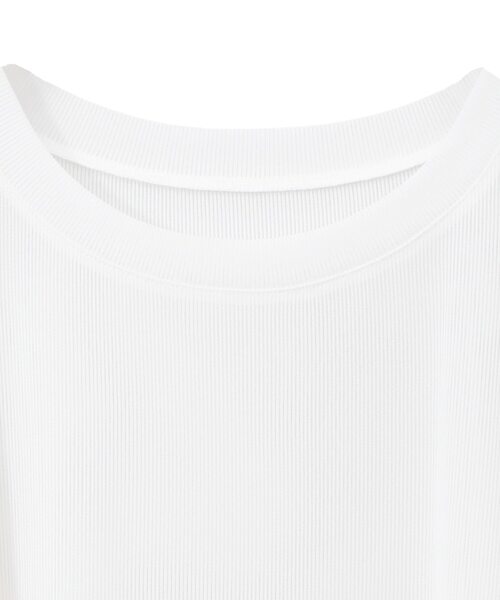 Tiara（ティアラ）の「シアーオーバーシルエットトップス（Tシャツ/カットソー・レディース・ブラック/ホワイト・FREE）」の4枚目の写真