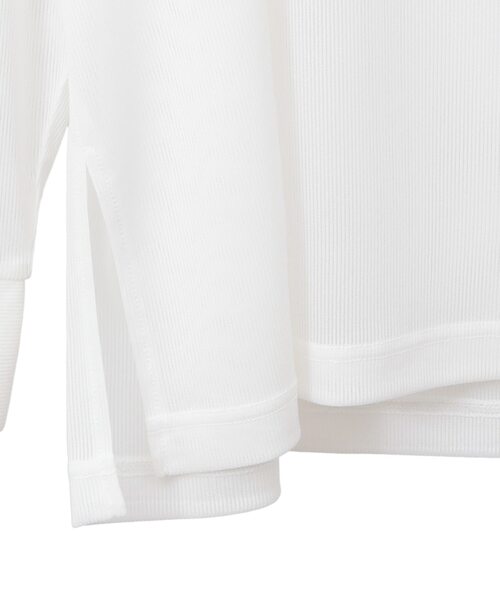 Tiara（ティアラ）の「シアーオーバーシルエットトップス（Tシャツ/カットソー・レディース・ブラック/ホワイト・FREE）」の6枚目の写真