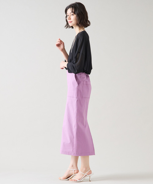 Tiara（ティアラ）の「シアーオーバーシルエットトップス（Tシャツ/カットソー・レディース・ブラック/ホワイト・FREE）」の13枚目の写真