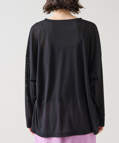 Tiara（ティアラ）の「シアーオーバーシルエットトップス（Tシャツ/カットソー・レディース・ブラック/ホワイト・FREE）」の19枚目の写真