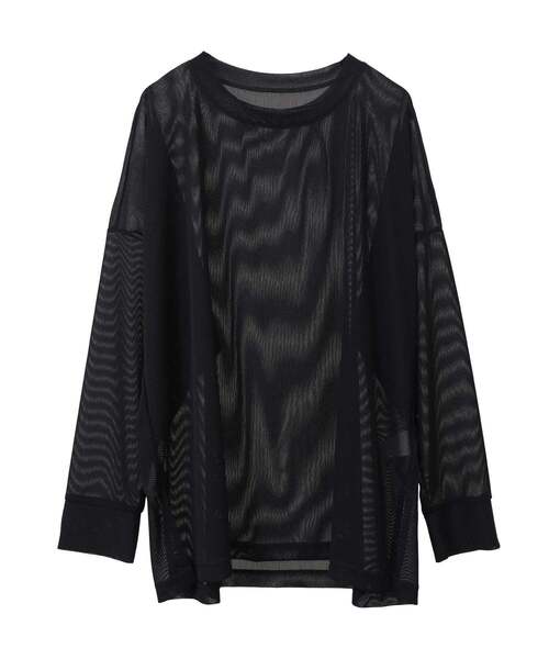 Tiara（ティアラ）の「シアーオーバーシルエットトップス（Tシャツ/カットソー・レディース・ブラック/ホワイト・FREE）」の21枚目の写真