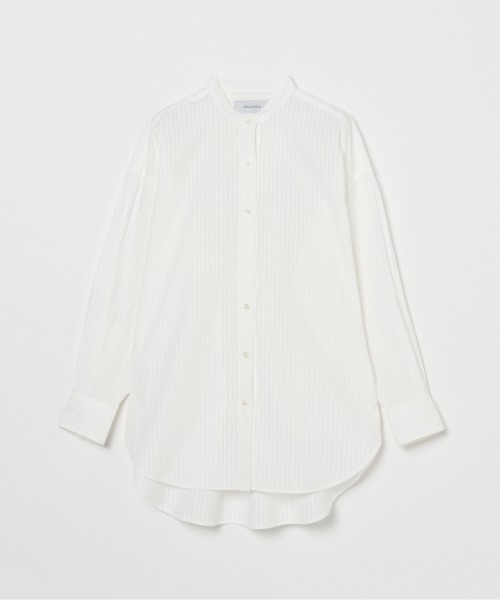 ブラウス シャツ the EDITOR  SHIRT (BAND COLLAR) レディース HELIOPOLE ブラウス シャツ the EDITOR SHIRT (BAND COLLAR