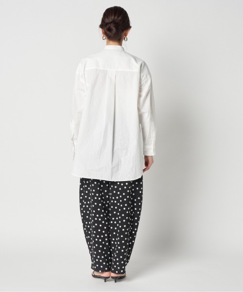 HELIOPOLE エリオポール the Editor ストライプ　シャツ the Editor SHIRT (COTTON BROAD STRIPE)｜HELIOPOLE｜HÉLIOPÔLE