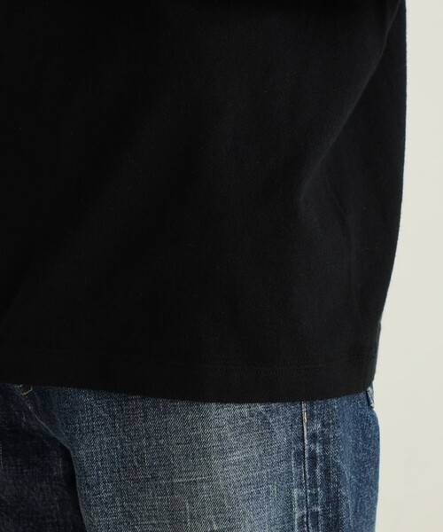 EDITION（エディション）の「コットンカシミヤ ロングスリーブトップス（Tシャツ/カットソー・メンズ・ブラック/チャコールグレー・L/M/S）」の19枚目の写真