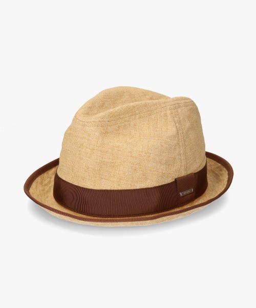 OVERRIDE（オーバーライド）の「OVERRIDE  PAPER CLOTH FEDORA / オーバーライド（ハット・メンズ・グレー/ホワイト/ベージュ/ホワイト系/グレー系/ベージュ系・59cm/61cm）」の6枚目の写真