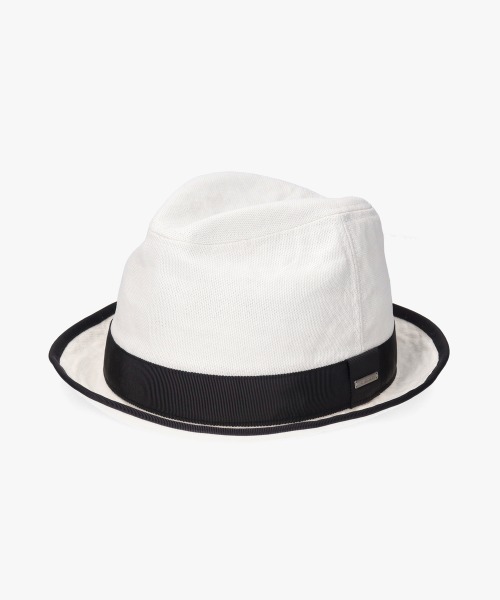 OVERRIDE（オーバーライド）の「OVERRIDE  PAPER CLOTH FEDORA / オーバーライド（ハット・メンズ・グレー/ホワイト/ベージュ/ホワイト系/グレー系/ベージュ系・59cm/61cm）」の11枚目の写真