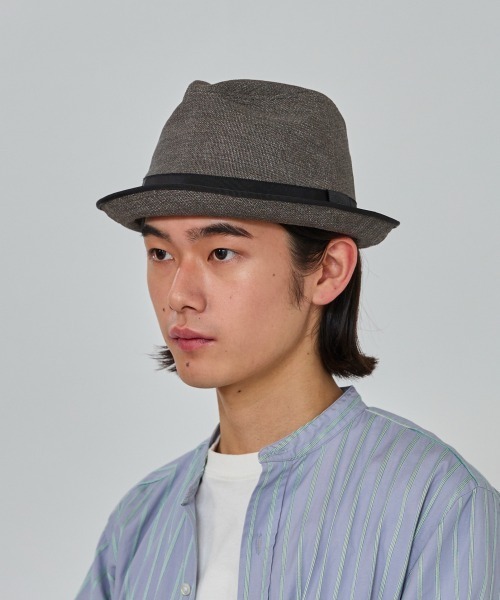 OVERRIDE（オーバーライド）の「OVERRIDE  PAPER CLOTH FEDORA / オーバーライド（ハット・メンズ・グレー/ホワイト/ベージュ/ホワイト系/グレー系/ベージュ系・59cm/61cm）」の13枚目の写真