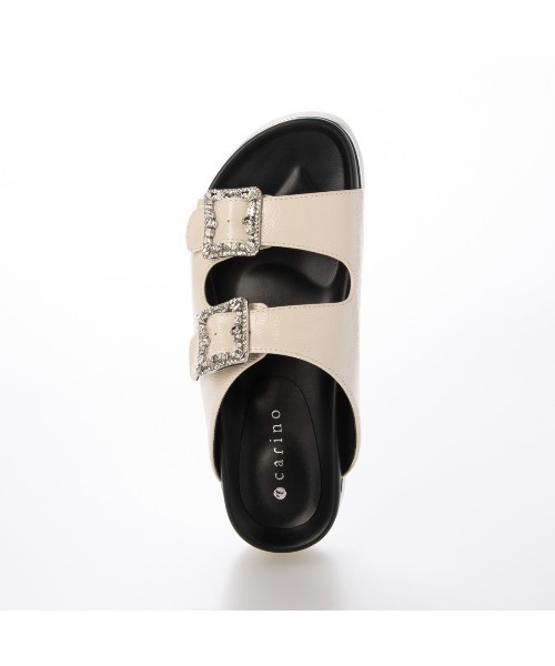 carino(カリーノ)の「厚底ビジューバックルサンダル(サンダル・レディース・シルバー/ブラック/アイボリー・S/M/L/LL)」の17枚目の写真