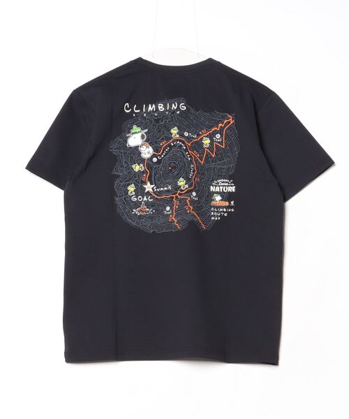 PEANUTS(ピーナッツ)の「ピーナッツ グラフィック半袖T 等高線(スヌーピー)(Tシャツ/カットソー・メンズ・ホワイト/ブラック/グリーン/イエロー・LL/S/M/L/3L)」の5枚目の写真