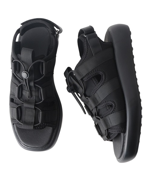 coca(ANDEX shoes product)(コカ)の「厚底 レースアップ ダッド スポーツサンダル(サンダル・レディース・ブラック/ブラック系その他・SMALL/MEDIUM/LARGE)」の20枚目の写真