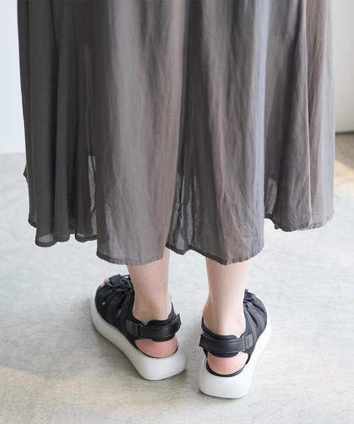 coca(ANDEX shoes product)(コカ)の「厚底 レースアップ ダッド スポーツサンダル(サンダル・レディース・ブラック/ブラック系その他・SMALL/MEDIUM/LARGE)」の9枚目の写真