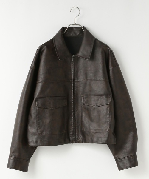 LOWRYS FARM（ローリーズファーム）の「レザーZIPショート