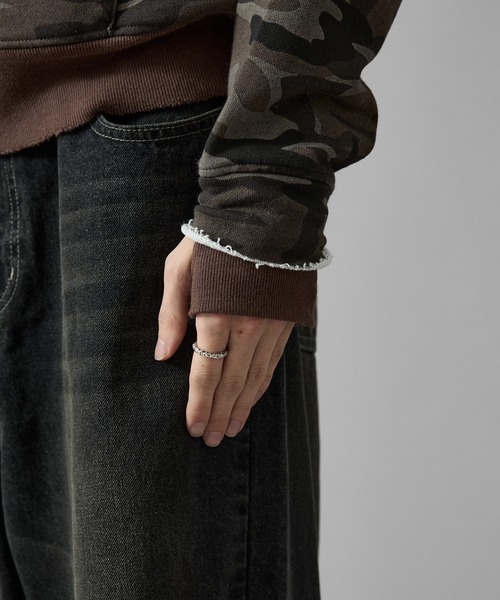 ANDER HUNK（アンダーハンク）の「Camouflage Double Zip-up Parker/カモフラージュダブルジップアップパーカー（パーカー・メンズ・ブラウン/グレー・LARGE/MEDIUM）」の15枚目の写真