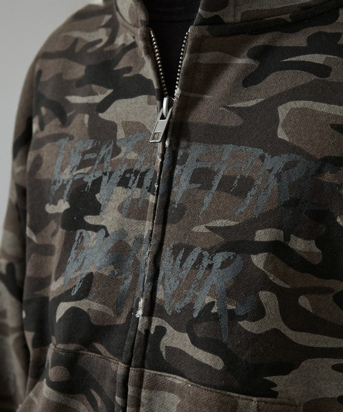 ANDER HUNK（アンダーハンク）の「Camouflage Double Zip-up Parker/カモフラージュダブルジップアップパーカー（パーカー・メンズ・ブラウン/グレー・LARGE/MEDIUM）」の16枚目の写真