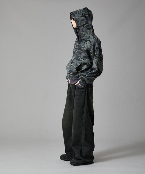 ANDER HUNK（アンダーハンク）の「Camouflage Double Zip-up Parker/カモフラージュダブルジップアップパーカー（パーカー・メンズ・ブラウン/グレー・LARGE/MEDIUM）」の22枚目の写真