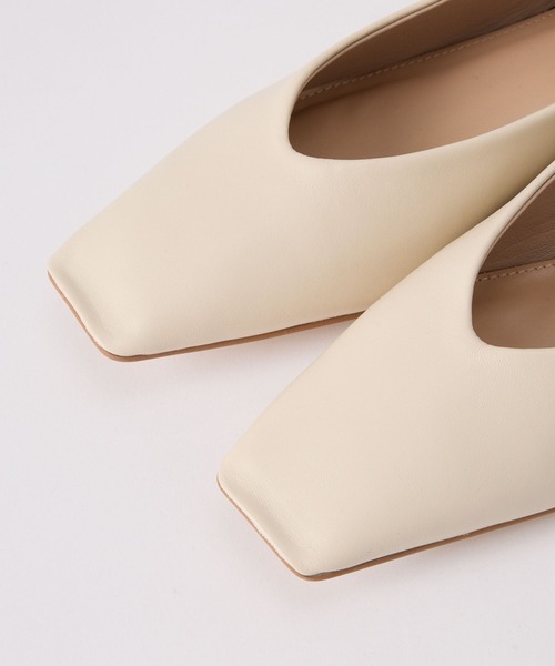 Mazell（マゼル）の「Mazell / シープレザースクエアフラット【Mazell】（パンプス・レディース・その他1/ブラック/キャメル/オフホワイト・39/37/38/35/40/36）」の22枚目の写真