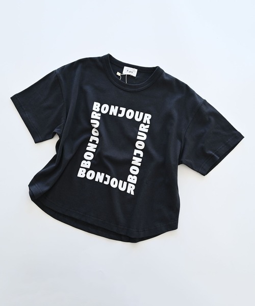 FOV(フォブ)の「フォブ BONJOUR 6分袖Tシャツ(Tシャツ/カットソー・キッズ・サックスブルー/ブラック/アッシュグレー・M/XL/L/S)」の10枚目の写真