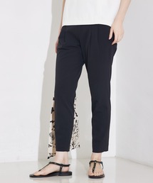 qualite | 【細見え×ウエストカバー】2WAYストレッチタックパンツ/オフィスカジュアル/夏服(スラックス)