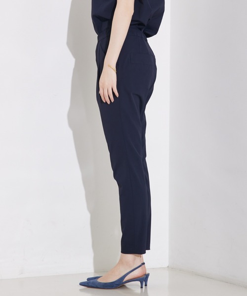 qualite（カリテ）の「【細見え×ウエストカバー】2WAYストレッチタックパンツ/オフィスカジュアル/夏服（スラックス・レディース・グレイッシュベージュ/オフホワイト/ピンク/ブラック/ネイビー・36/34/38/40）」の16枚目の写真