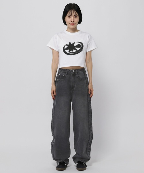 3.3 Field Trip (3.3フィールドトリップ)の「【UNISEX】3.3 Field Trip/サイドフリンジパンツ(デニムパンツ・レディース・ブルー/ブラック・MEDIUM/LARGE/SMALL)」の13枚目の写真
