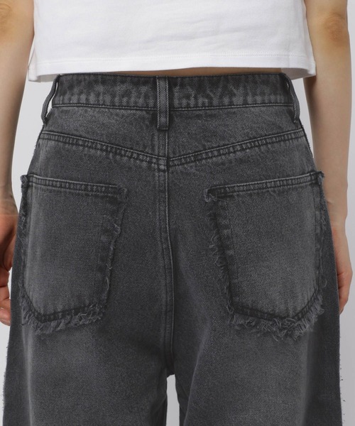 3.3 Field Trip (3.3フィールドトリップ)の「【UNISEX】3.3 Field Trip/サイドフリンジパンツ(デニムパンツ・レディース・ブルー/ブラック・MEDIUM/LARGE/SMALL)」の9枚目の写真