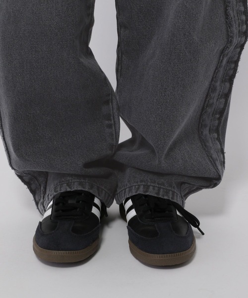 3.3 Field Trip (3.3フィールドトリップ)の「【UNISEX】3.3 Field Trip/サイドフリンジパンツ(デニムパンツ・レディース・ブルー/ブラック・MEDIUM/LARGE/SMALL)」の5枚目の写真