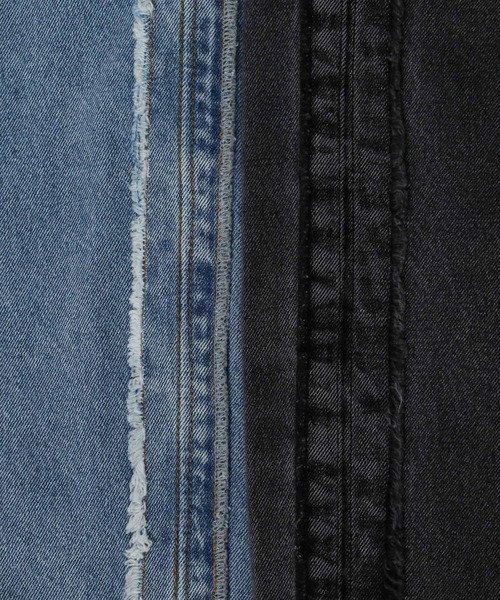 3.3 Field Trip (3.3フィールドトリップ)の「【UNISEX】3.3 Field Trip/サイドフリンジパンツ(デニムパンツ・レディース・ブルー/ブラック・MEDIUM/LARGE/SMALL)」の3枚目の写真