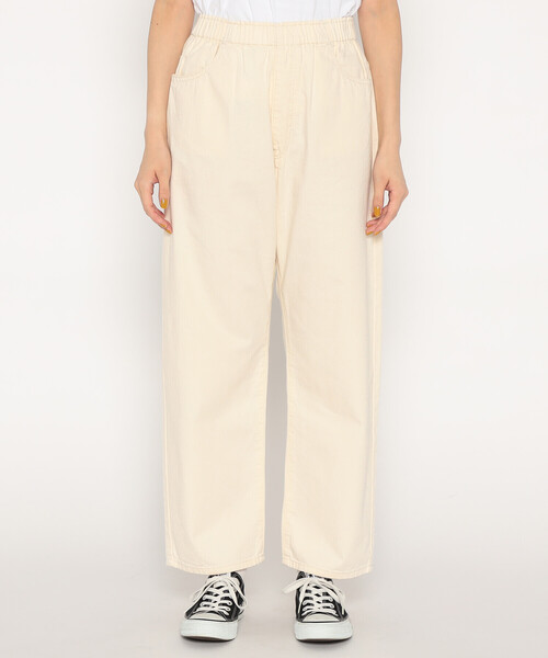DANTON(ダントン)の「WOMEN'S COLOR DENIM EASY PANTS(デニムパンツ・レディース・ブルー/グレー/インディゴブルー/ピンク系その他/アイボリー・38/36)」の7枚目の写真