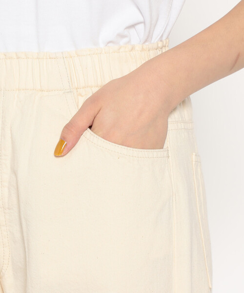 DANTON(ダントン)の「WOMEN'S COLOR DENIM EASY PANTS(デニムパンツ・レディース・ブルー/グレー/インディゴブルー/ピンク系その他/アイボリー・38/36)」の12枚目の写真