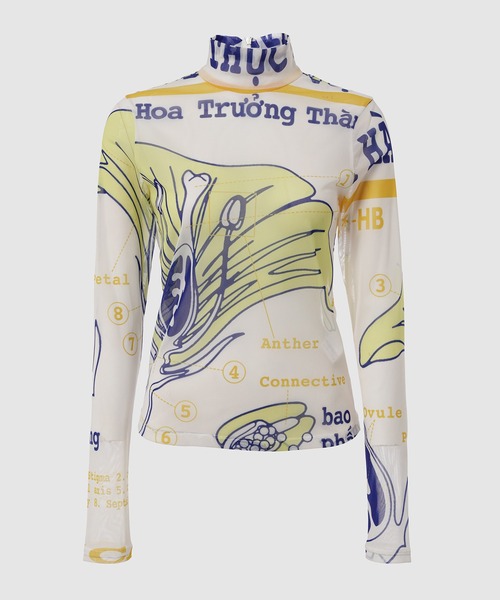 YOHEI OHNO（ヨウヘイオオノ）の「Graphic Mesh Top A（Tシャツ/カットソー・レディース・その他4/その他7/その他/その他6/その他1/その他2/その他3/その他5・36）」の3枚目の写真