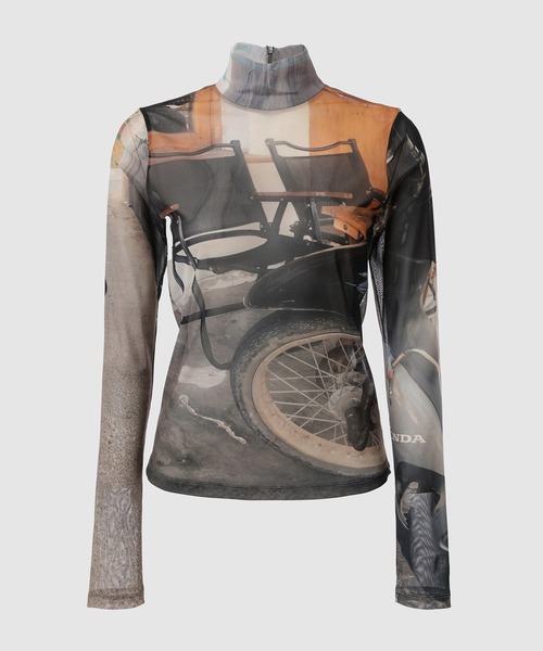 YOHEI OHNO（ヨウヘイオオノ）の「Graphic Mesh Top A（Tシャツ/カットソー・レディース・その他4/その他7/その他/その他6/その他1/その他2/その他3/その他5・36）」の7枚目の写真