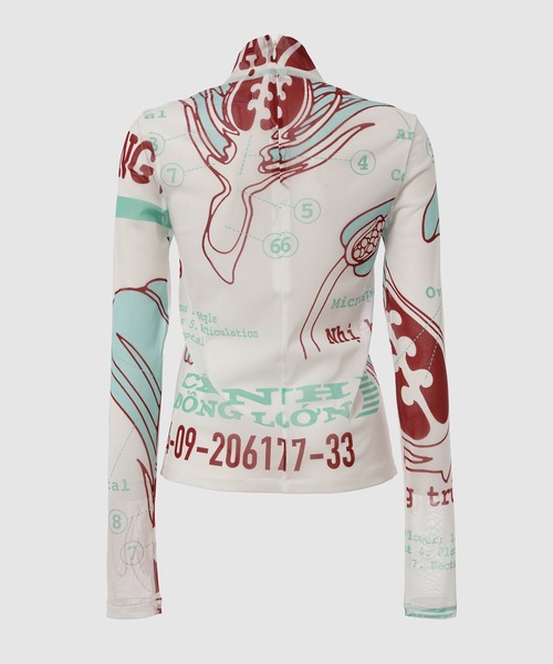 YOHEI OHNO（ヨウヘイオオノ）の「Graphic Mesh Top A（Tシャツ/カットソー・レディース・その他4/その他7/その他/その他6/その他1/その他2/その他3/その他5・36）」の16枚目の写真